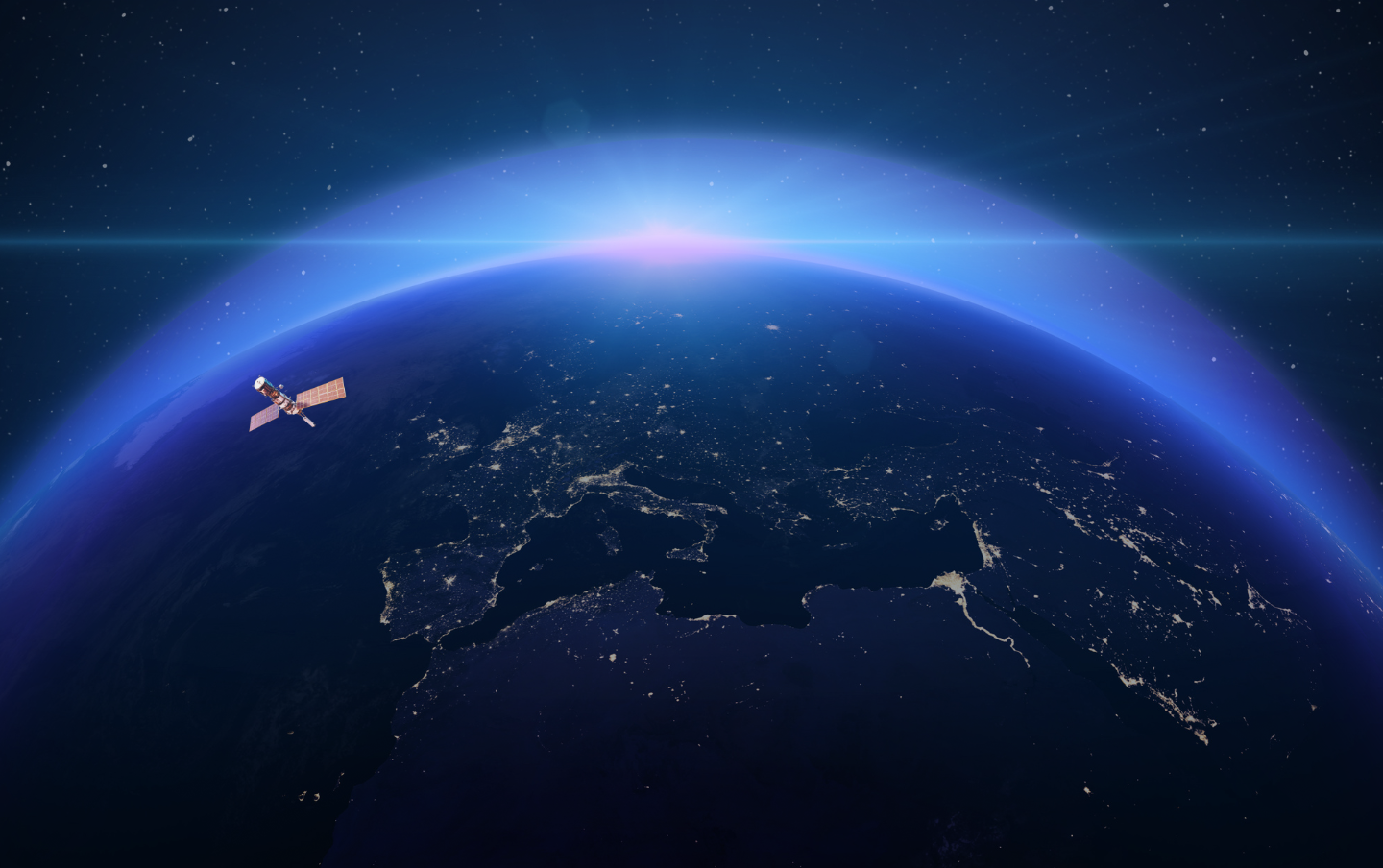 terra vista do espaço